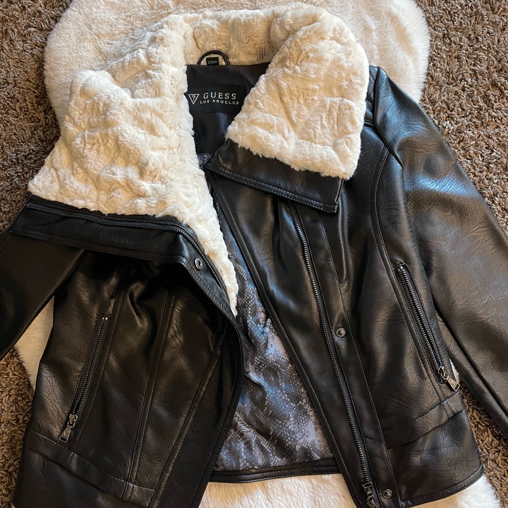Faux leather jacket